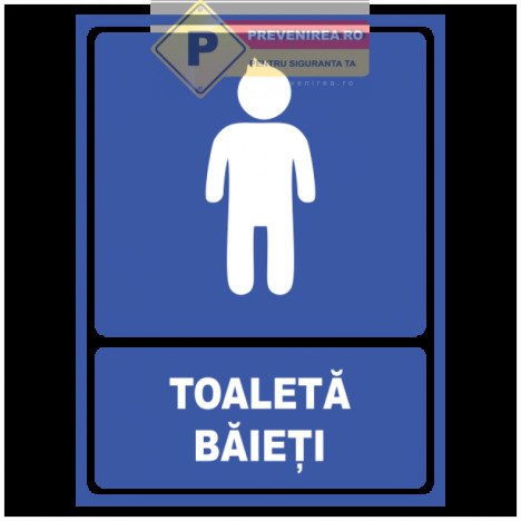 Semne pentru toaleta baieti